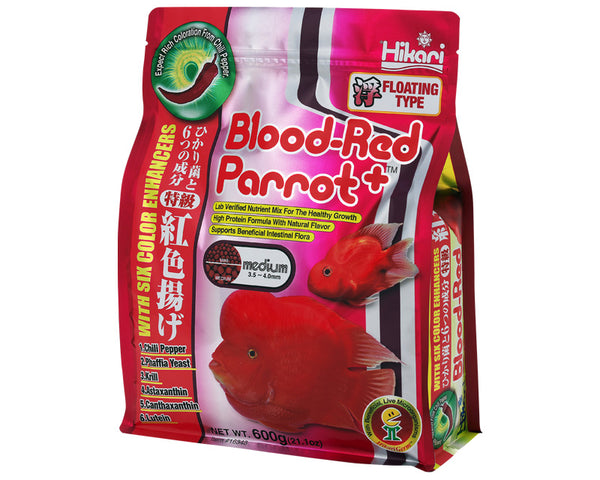 Hikari Blood Red Parrot+ 600grams (Medium)